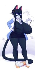 big_breasts breasts cleavage dullyarts female furry huge_breasts tagme thick_thighs wide_hips