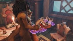 16:9 3d_(artwork) anal anal_sex animal_genitalia animal_penis anthro ass balls blizzard_entertainment bodily_fluids book bookshelf breasts cabinet candle canid canine canine_genitalia canine_penis canis carpet chair closed_eyes cum digital_media_(artwork) duo erection fox from_front_position fur furniture futanari genital_fluids genitals gynomorph gynomorph/male gynomorph_penetrating hair hi_res holding_person inside intersex intersex/male intersex_penetrating knot lying magic magic_hands male male_penetrated mammal missionary_position mythological_canine mythological_creature mythology nipples nude on_back open_mouth oridana(wolfrick) painting penetration penile penile_penetration penis sex size_difference smile table tail thaneas_(thaneas) tongue tongue_out vulpera warcraft werecanid werecanine werecreature werewolf widescreen window wolfrick worgen