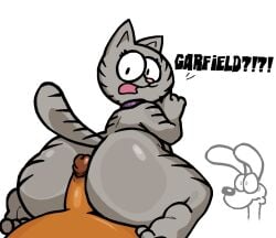 big_ass big_penis bubble_butt garfield_the_cat huge_ass huge_cock lewdewott nermal_(garfield) penis tagme thick_thighs wide_hips