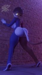 3d against_wall animated meow_skulls_(fortnite) music public_nudity rain raining shaking_butt skxx_elliot sound tagme twerking video