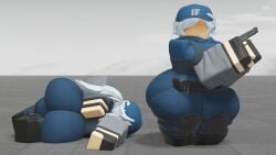 1girls 3d 3d_(artwork) 3d_model 3d_render ass ass_focus ass_up back_view baseplate big_ass big_breasts big_butt blender blender_(software) breasts bubble_ass bubble_butt butt_focus caffinatedbuns clothed clothed_female clothes clothing curvy curvy_ass curvy_body curvy_female curvy_figure curvy_hips curvy_thighs dead_ahead family_guy_death_pose female female_focus female_only gun laying_down looking_at_viewer meme meme_reference on_back on_floor pale-skinned_female pale_skin pepper_(dead_ahead) pistol police police_hat police_officer police_uniform policewoman roblox robloxian seductive source_request standing weapon weapons young young_female younger_female