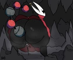 1girls anal anal_beads anal_beads_pull anal_insertion anal_juice anus ass ass_bigger_than_head behind_view big_ass big_butt bottom_heavy bottomless bubble_butt cave clothing curvaceous curvy curvy_figure ejaculation female female_only ghostfuckrr handsfree_ejaculation hollow_knight hollow_knight:_silksong hornet_(hollow_knight) huge_ass mostly_clothed musk musk_clouds musky_butt orgasm puffy_anus pussy pussy_ejaculation sex_toy solo solo_female squirting steam steamy_ass sweat sweating sweaty sweaty_butt sweaty_thighs thick_thighs voluptuous voluptuous_female wide_hips