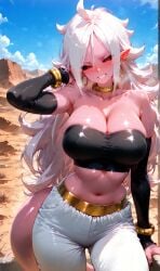 android 21 from dragon ball by bsworks