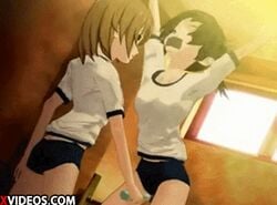 2girls 3d animated black_hair bondage bound_wrists breasts brown_hair female femdom femsub forced forced_orgasm gag gagged helpless multiple_girls restrained struggle tape tape_gag taped_mouth tied_up underwear vibrator virgin yuri