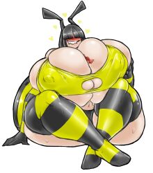 bee beepunz big_breasts huge_breasts samantha_(beepunz) smaller_male thick_thighs