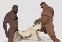 3boys anal anal_sex apex_legends blowjob gay gay_sex gibraltar_(apex_legends) incubear male male_only muscular muscular_male newcastle_(apex_legends) octane_(apex_legends) oral oral_sex penis threesome x-ray