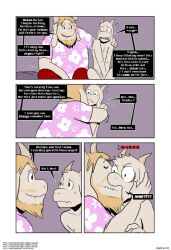 2d asgore_dreemurr asriel_dreemurr color comic dialogue english english_dialogue english_text father_and_son gay kissing muskie pink_shirt tagme text undertale undertale_(series)