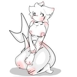 breasts changed_(video_game) furry furry_breasts furry_ears furry_tail shark shark_(changed) shark_fin shark_girl shark_humanoid shark_tail shark_teeth tiger_shark tiger_shark_(changed)