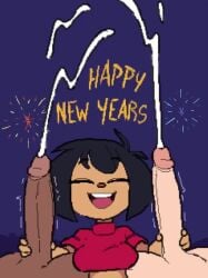 1girls 2022 2023 2boys 2d a-gal a_gal1502 agal1502 ammy_(a-gal) ammy_(character) animated cum cumming dark-skinned_male dark-skinned_penis dark_skin double_handjob female handjob happy_new_year interracial light-skinned light-skinned_male light-skinned_penis light_skin lowres male mmf_threesome moaning mp4 multiple_boys new_year red_shirt red_top sound straight synchronized synchronized_cum tagme tan-skinned_female tan_skin threesome video