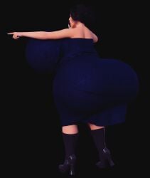 3d 3d_(artwork) alexandria_ocasio-cortez aoc black_hair gigantic_ass gigantic_breasts huge_ass huge_breasts hyper hyper_ass hyper_breasts hyper_hourglass jackd22