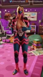 1girls 3d 9:16 adira_(fortnite) animated breasts casual clothing dancing exposed_breasts face_mask female fortnite human light-skinned_female light_skin mp4 music pleasethisworks shorter_than_10_seconds solo sound tagme vertical_video video