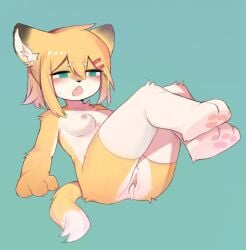 crayon_(artist) female fur furry furry_breasts furry_ears furry_only furry_tail hairclips_(crayon) tagme