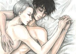 katsuki_yuuri male_only nude tagme viktor_nikiforov yuri!!!_on_ice