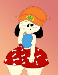 1boy 2019 3barts anthro beanie big_ass big_butt boxers bubble_butt canine dog_ears erect_penis erection femboy male male_only parappa parappa_the_rapper solo sony_interactive_entertainment thick_thighs wide_hips