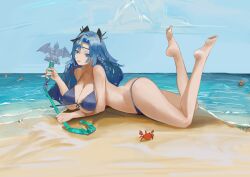 1girls beack bikini duel_monster priestess_with_eyes_of_blue sitting yu-gi-oh!