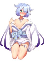 1girls bare_shoulders big_breasts blue_hair blush blushing camel_toe cameltoe cleavage dragon_girl dragon_wings elira_pendora elira_pendora_(2nd_costume) exposed_shoulders hair_covering_eye hair_over_one_eye hair_wings head_wings heterochromia key key_necklace kimono kimono_lift kneeling looking_at_viewer mizmillificent mole mole_on_chest necklace nijisanji nijisanji_en one_eye_covered one_eye_obstructed panties pantyshot short_hair solo solo_female solo_focus thigh_strap transparent_background virtual_youtuber white_panties wings x_hair_ornament yukata yukata_lift