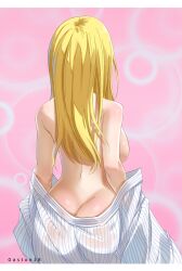 big_ass big_breasts blonde_hair faceless_female fairy_tail gaston18 lucy_heartfilia undressing