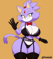 blaze the cat from sonic (series) by fewta
