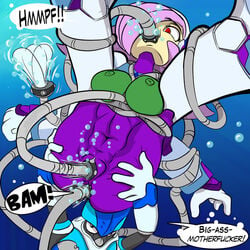 1boy 1girls airtight anal_insertion female hetero hetero_sex heterosexual irrumatio lumine_(mega_man) mega_man mega_man_x oral_insertion r!p rape restrained robowar rule_63 speech_bubble squid_addler tentacles uncensored underwater underwater_sex vaginal_insertion volt_kraken