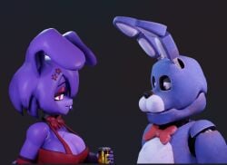 1boy 1girls 3d animatronic anthro big_breasts bloxy_cola bonfie bonfie_(cryptia) bonnie_(cally3d) bonnie_(fnaf) cally3d chilledara clazzey cryptiacurves drink fazclaire's_nightclub five_nights_at_freddy's fnaf fredina's_nightclub genderswap genderswap_(mtf) roblox rule_63 scottgames self_upload selfcest staring staring_at_another staring_at_breasts tagme