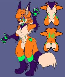 6_nipples amber_(foxi_boxi) animation_meme_community anthro foxi_boxi green_fur youtube