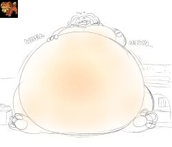 big_breasts boyo71230387 breasts female furry inflation spherical_inflation tagme