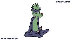 16:9 2023 animated anthro hi_res lextoondog lextoondog_(character) loop male masturbation short_playtime solo widescreen