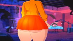 1girls 2d aeondud animated ass bent_over big_ass breasts brown_hair bubble_butt clothing dat_ass fat_ass female female_only glasses hanna-barbera hi_res huge_ass indoors large_ass looking_at_viewer looking_back magnifying_glass no_sound panties resolution_glitch scooby-doo short_playtime shorter_than_10_seconds skirt solo sweater tagme thick_ass thick_thighs velma_dinkley video warner_brothers wide_hips