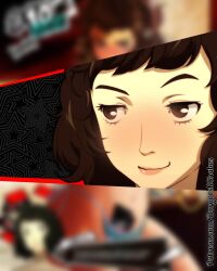 1girls bedroom black_hair burgersnshakes cut-in female female_only persona persona_5 pov sadayo_kawakami solo tagme