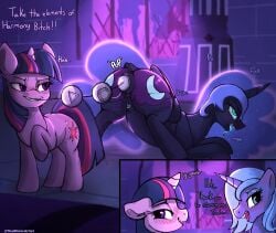 absurd_res anal anal_beads anal_beads_in_ass anal_masturbation anal_sex english_text equid equine friendship_is_magic hasbro hi_res horse mammal masturbation my_little_pony nightmare_moon_(mlp) object_in_ass penetration princess_luna_(mlp) profanity sex_toy sex_toy_in_ass sex_toy_insertion text themimicartist twilight_sparkle_(mlp)