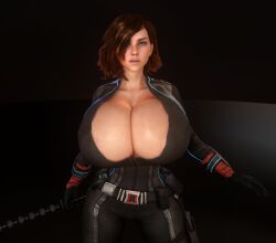 1girls 3d 3d_(artwork) alternate_breast_size avengers big_breasts black_widow_(marvel) bodysuit breasts_bigger_than_head breasts_bigger_than_torso cleavage clothed clothed_female enormous_breasts female female_only female_solo gigantic_breasts huge_breasts human human_female human_only human_solo marvel marvel_comics massive_breasts natasha_romanoff solo solo_female tagme top_heavy vaako