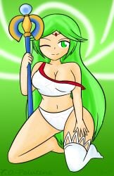 female green_hair kid_icarus long_hair nintendo palutena xero-j