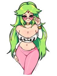 female green_hair horny kid_icarus long_hair nintendo palutena raranuki