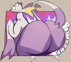 anthro big_ass bubble_butt furry huge_ass mienshao pokémon_(species) pokemon smokey_blokey tagme