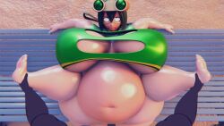 1boy 1girls 3d animated bbw belly bench big_belly big_breasts bouncing_belly bouncing_breasts breasts breasts_out busty cghonk chubby chubby_female crop_top faceless_male fat female goggles goggles_on_head green_hair huge_breasts large_breasts looking_at_viewer male male_pov mp4 my_hero_academia no_sound nomu overweight pov sex sexual_intercourse sitting tagme thick_thighs thunder_thighs tsuyu_asui vaginal vaginal_penetration video wide_hips