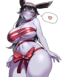 1girls breasts bunny_ears bunny_girl female female_only gadthegod huge_breasts solo thick_thighs wide_hips