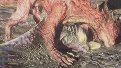 3d all_fours animated capcom conditional_dnp dante_yun dominant dubious_consent elder_dragon feral_on_feral gay glowing male/male male_only monster_hunter nergigante outside safi'jiiva size_difference sound submissive_male tagme video wings yaoi