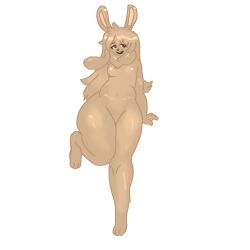 animal ass big_ass big_butt breasts female female_focus furry furry_ears furry_only pose reference_image small_breasts solo solo_focus