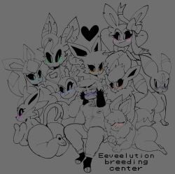 all_nine_eeveelutions big_ass big_breasts breasts bubble_butt dork_boi dorky_(lewd_dorky) eevee eeveelution espeon flareon furry glaceon huge_ass jolteon leafeon lewd_dorky pokemon pokemon_(species) sylveon umbreon vaporeon