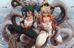 clothed clothing forced gay izuku_midoriya katsuki_bakugou kraken male male_only my_hero_academia nipples rape tagme tentacle tentacle_on_male tentacles unwilling wildmage