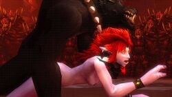 1boy 1girls 2014 3d animated blizzard_entertainment blue_skin bouncing_breasts dubious_consent interspecies ku'jin loop no_sound original_character red_hair rexxcraft sex tagme troll_(warcraft) troll_female vaginal_penetration vaginal_sex video warcraft worgen world_of_warcraft