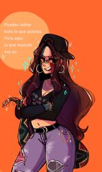 adriurbae belly breasts countryhumans countryhumans_girl jewelry legs long_hair mexico_(countryhumans) necklace pantaloons safe