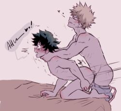 2boys anal anal_sex choke_hold choking gay gay_sex izuku_midoriya katsuki_bakugou kinnme my_hero_academia yaoi