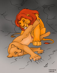 claw_mark claws disney feline female female_feral feral fur lion lioness male mufasa nude penis sarabi sex straight tagme the_lion_king