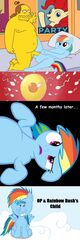 comic_book_guy crossover friendship_is_magic my_little_pony rainbow_dash_(mlp) straight_hair the_simpsons