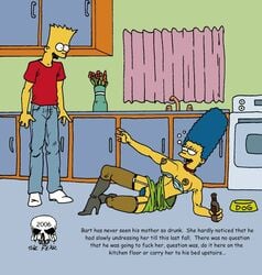 2006 bart_simpson breasts clothes color drunk female high_heel_boots high_heels human incest indoors male marge_simpson nipples straight tagme the_fear the_simpsons