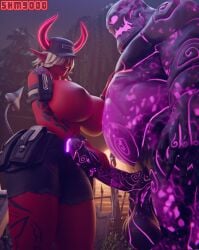 1boy 1boy1girl 1girls 3d 3d_(artwork) areolae big_breasts big_penis breasts corruption cube_monster_(fortnite) demon demon_girl demon_horns desdemona_(fortnite) female fortnite fortnite:_battle_royale grabbing grabbing_penis hair_over_eyes handjob hat horn horns horny_female huge_balls huge_breasts huge_cock huge_testicles large_breasts large_penis long_hair male male/female monster monster_cock nipples penis penis_grab plump plump_breasts plump_thighs red_body red_skin superhentaimaster9000 tail tattoo tattoos thick_thighs white_hair wide_hips zombie