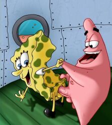 2013 anal anal_sex ass_grab balls duo gay justcartoondicks.com male male/male male_only nickelodeon open_mouth patrick_star penetration penis sea_sponge sex smile smooth_skin spongebob_squarepants spongebob_squarepants_(character) starfish