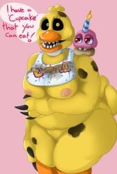 bib breasts chica_(fnaf) female female_only five_nights_at_freddy's five_nights_at_freddy's_4 fnaf frots nightmare_chica_(fnaf) nightmare_cupcake_(fnaf) pussy scottgames solo suggestive