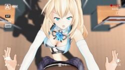 animated ballbust ballbusting blonde_female blonde_hair cock_and_ball_torture female_dominated female_dominating_male female_domination femdom femdom_pov kicked_in_the_balls kicked_in_the_nuts kicked_in_the_testicles kicking_balls mikumikudance mirai_akari mirai_akari_project mmd popped_balls pov pov_ballbusting ruptured_testicles screaming short_hair tagme virtual_youtuber yokobb